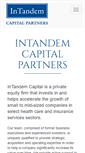 Mobile Screenshot of intandemcapital.com