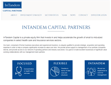 Tablet Screenshot of intandemcapital.com